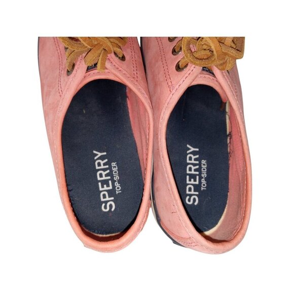 Sperry Top Sider Womens Sneakers Shoes Pink Seacoast Leather Lace Up Size 6.5M - Picture 6 of 9
